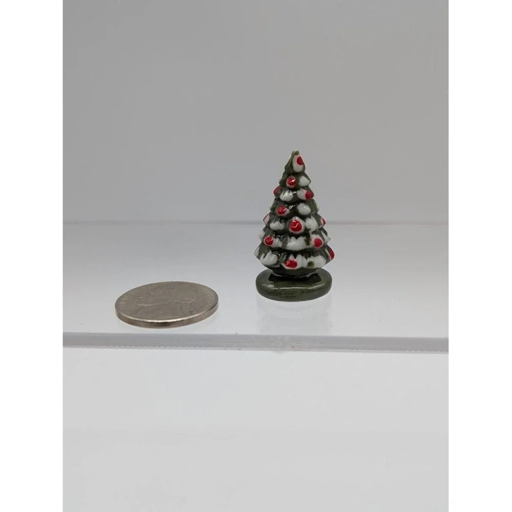 1:12 Miniature Doll house Ceramic Christmas Tree 1